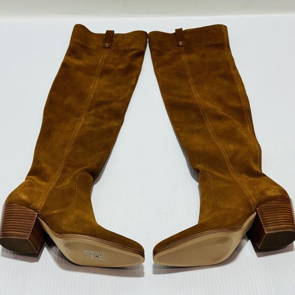 Michael Kors Harlow Women 7M Over The Knee Boots Brown Suede Side Zip NWOB $325 - Picture 9 of 13